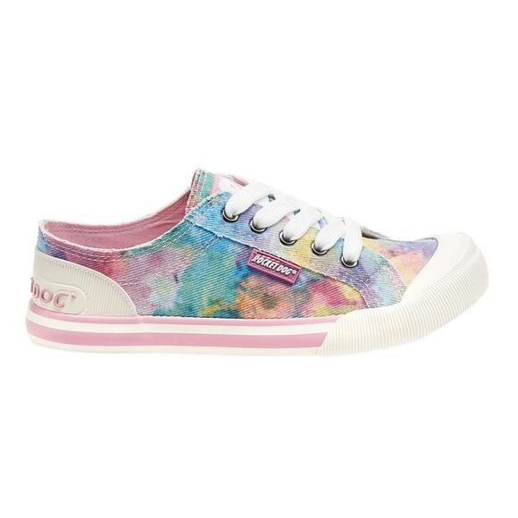 Rocket Dog Womens/Ladies Jazzin Candy Tie Dye Casual Shoes / Pink/Multicolored - Picture 2 of 6